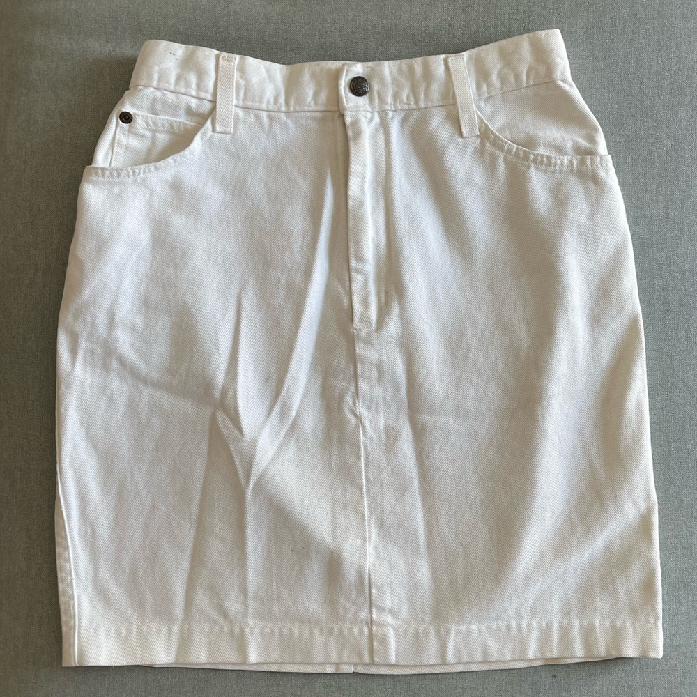 Vintage White Cotton Skirt